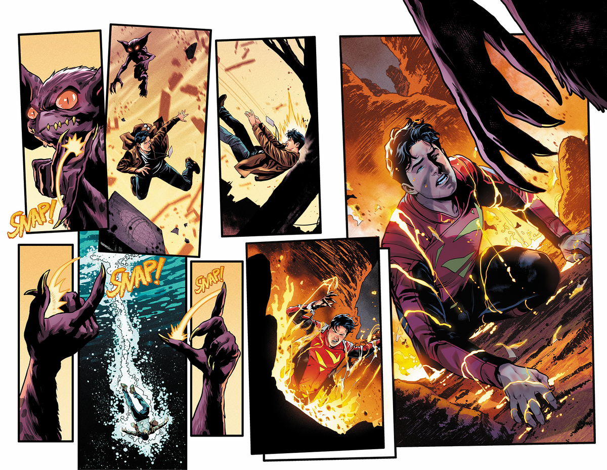 Superman Unlimited #11 - Page 5 & 6 - Artist's Proof by Giuliano Peratelli