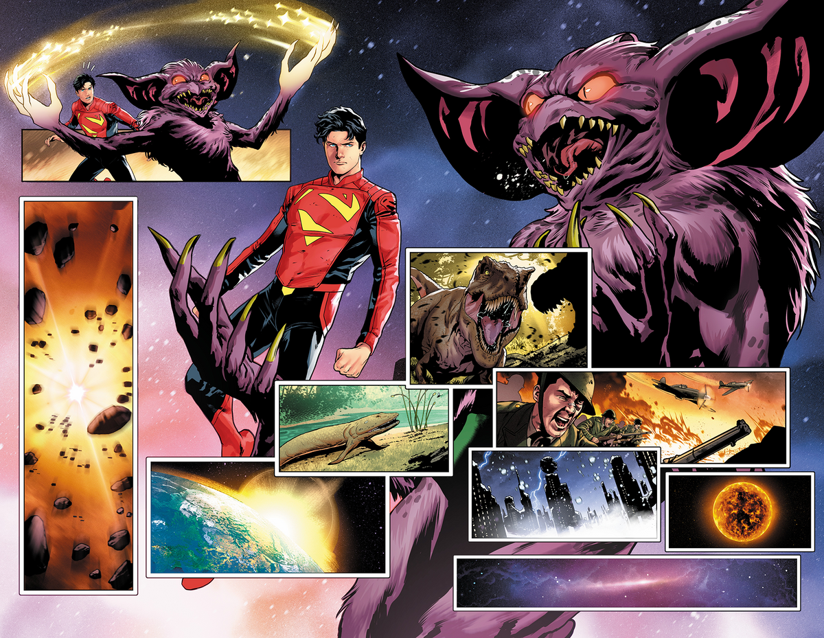 Superman Unlimited #11 - Page 10 - 11 - Artist's Proof by Giuliano Peratelli (Copy)