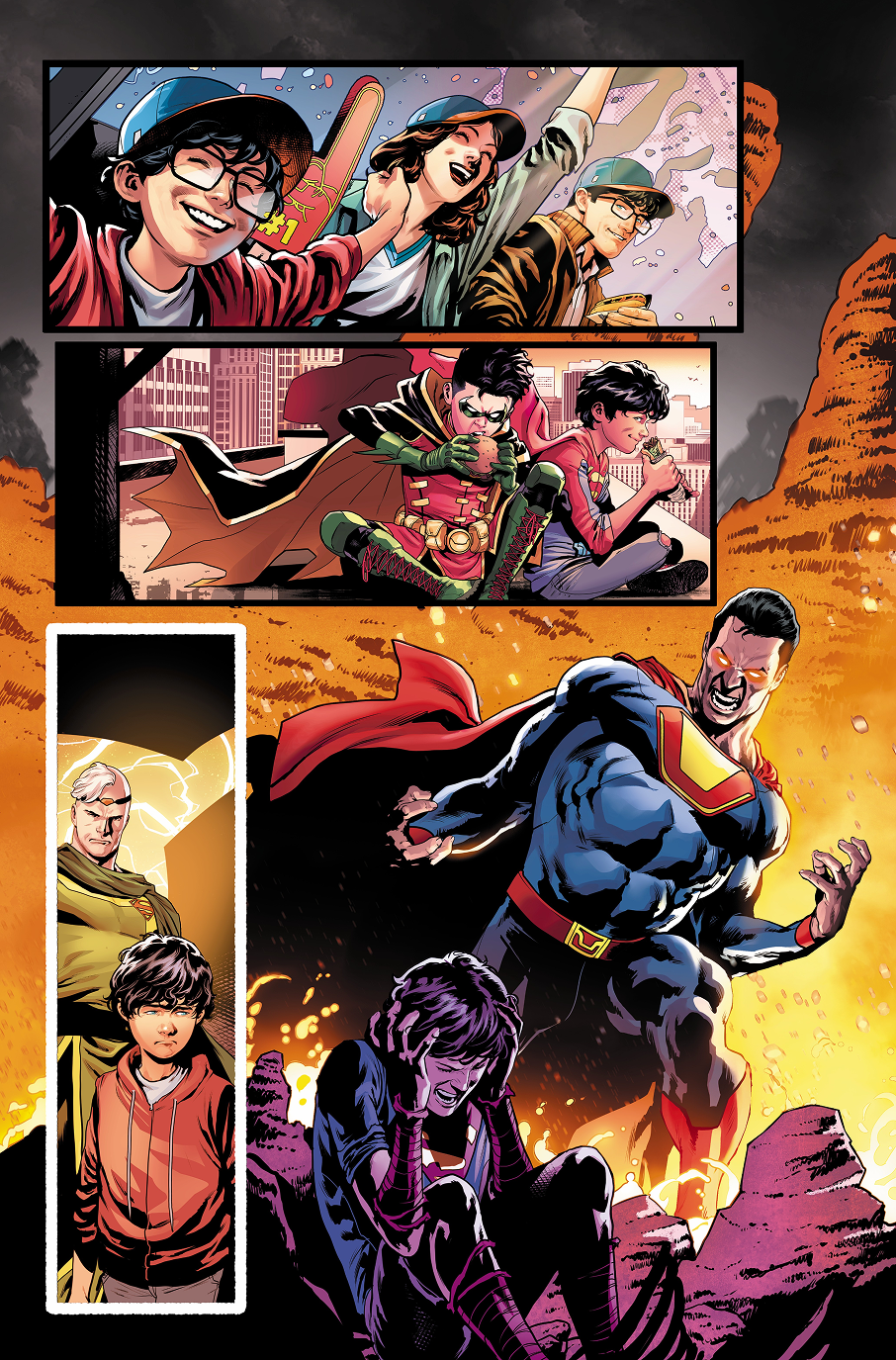 Superman Unlimited #11 - Page 13 - Artist's Proof by Giuliano Peratelli