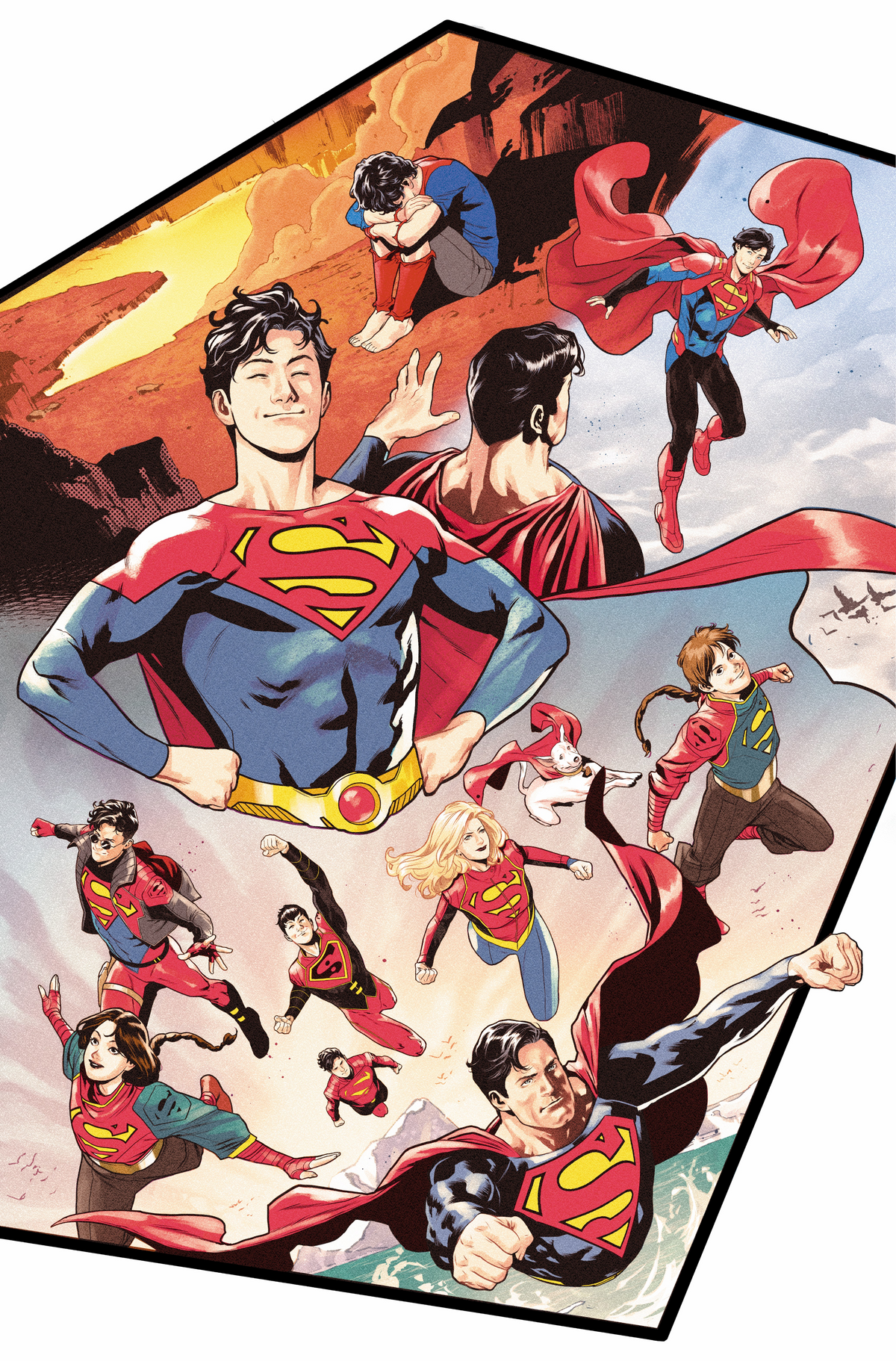 Superman Unlimited #11 - Page 2 - Artist's Proof by Giuliano Peratelli