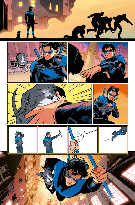 Nightwing #78 - page 11 - Artists' Proof By Adriano Lucas