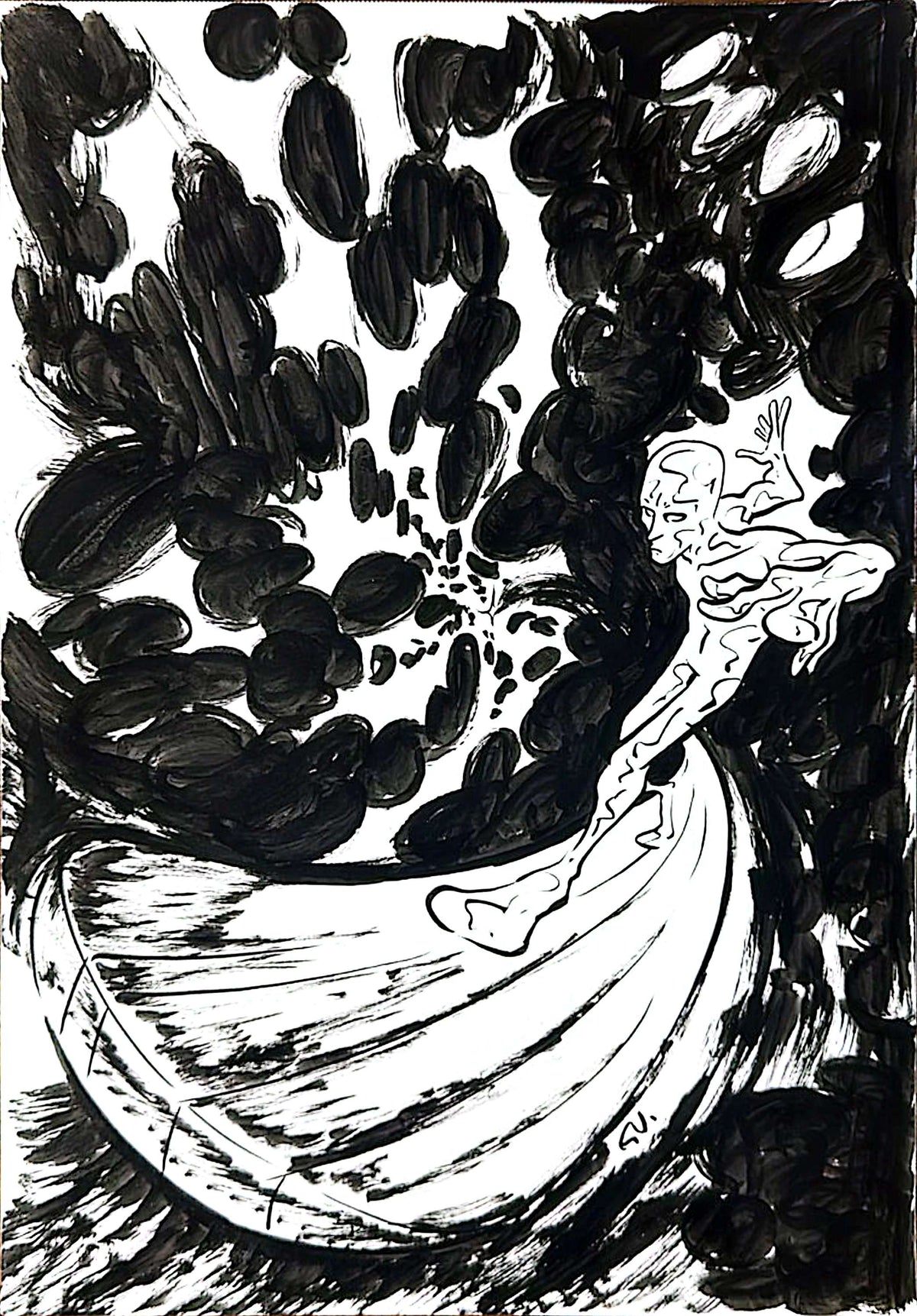 Silver Surfer - Illustration by Gustavo Magalhães
